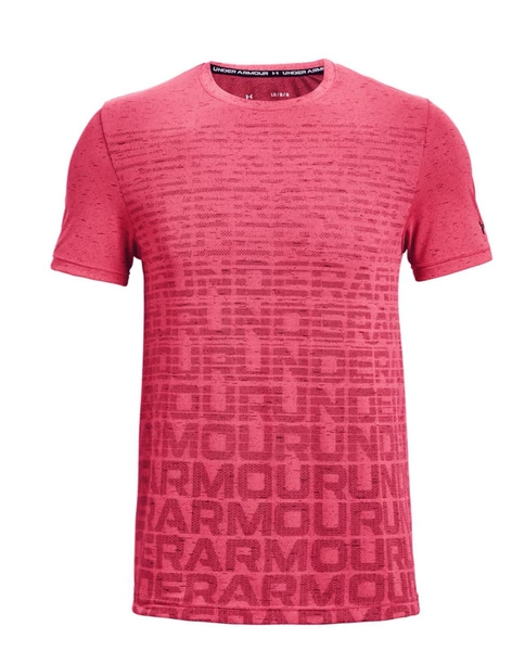 Czerwona Męska Koszulka Under Armour Seamless Tee 1361134-683 L