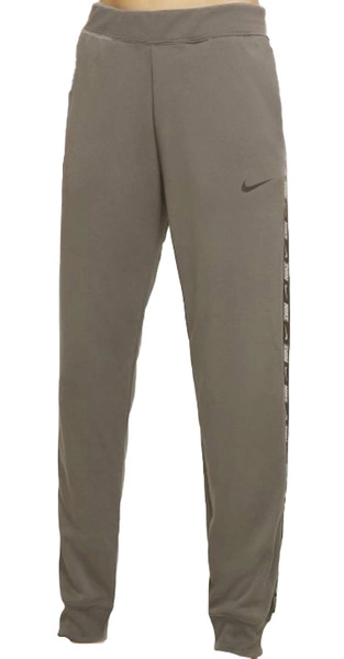 Nike Spodnie Dresowe Damskie - Brązowe - Lampasy - Rozmiar S - DM4645-289