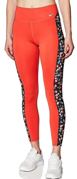 Czerwone Legginsy Damskie Nike XS CJ2439-632 One 7/8 Tight Fit
