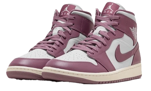 Fioletowe Buty Nike Air Jordan 1 Mid Sky Mauve BQ6472-050 43 Damskie