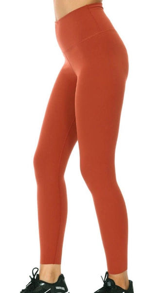 Nike Legginsy Damskie - Treningowe - Brązowe - Yoga Luxe 7/8 TightFit Hight Rise CJ3801670 - Rozmiar M