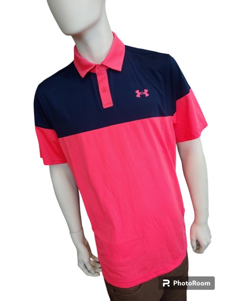 Różowa Koszulka Polo Męska Under Armour 1361825683 L HeatGear