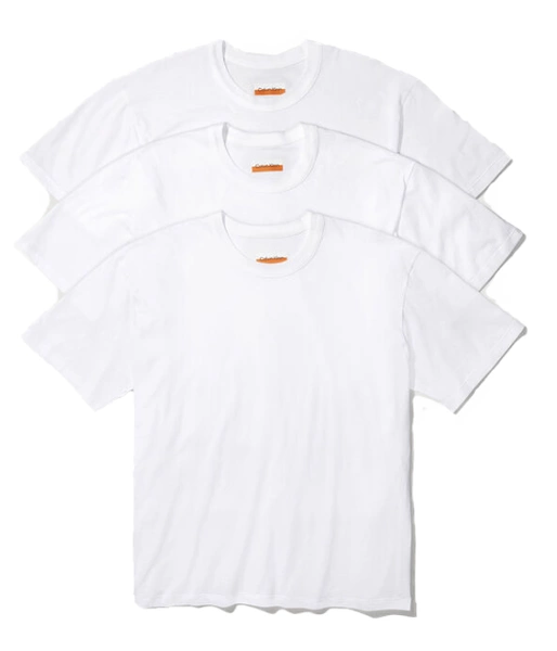 Calvin Klein Koszulka Damska - T-shirt Biały - Rozmiar S - Pakiet 3szt - 0040105WAE 7V0