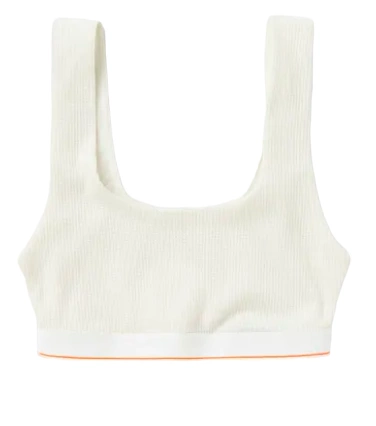 Biustonosz Calvin Klein - Unlined Bralette - Biały - Rozmiar L - 0040169WBE YAS
