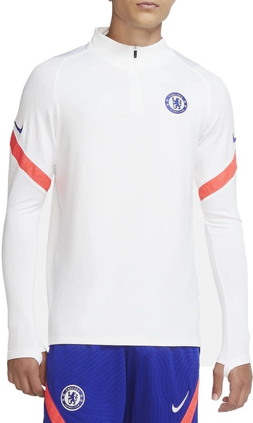 Nike Bluza Męska - Treningowa - Chelsea Strike Drill - Zamek 1/4 - Biała - Rozmiar XL - CK9605-101